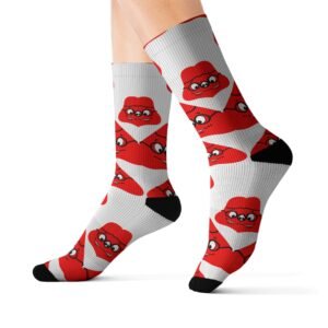 Red Been Sublimation Socks