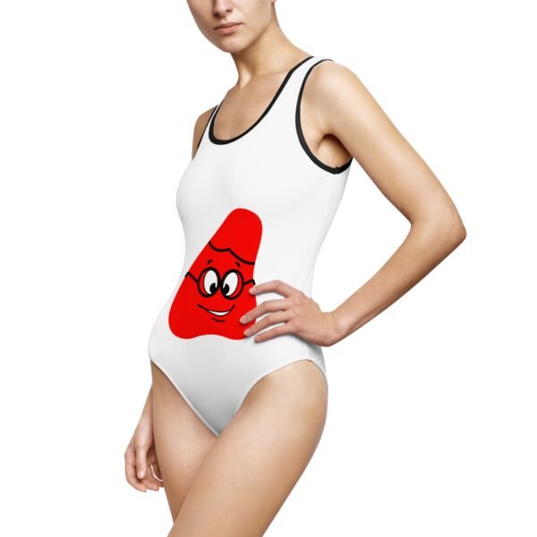 Red Been Women's Classic One-Piece Swimsuit (AOP) - Image 12