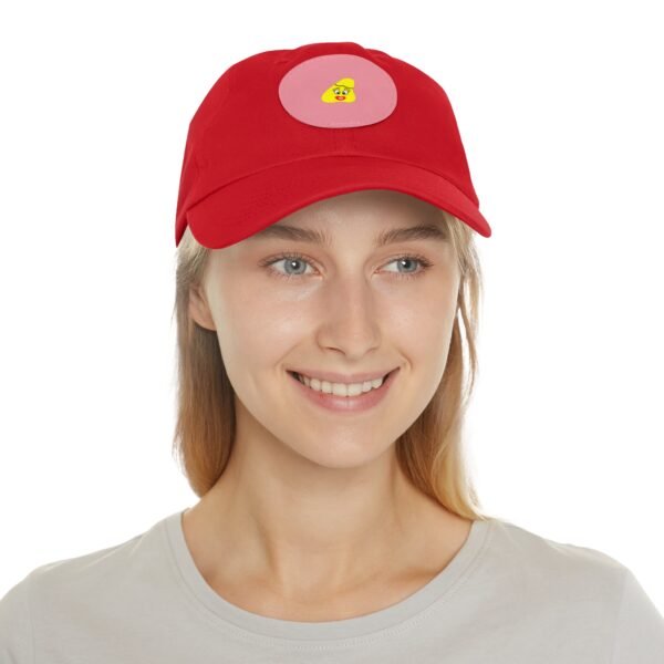 Yellow Been Dad Hat with Leather Patch (Round) - Image 32